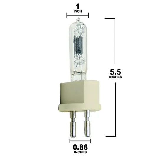 Mole Classic Fresnels Type 407 1,000W 6-in Baby Solarspot G22 Replacement Lamp {2}