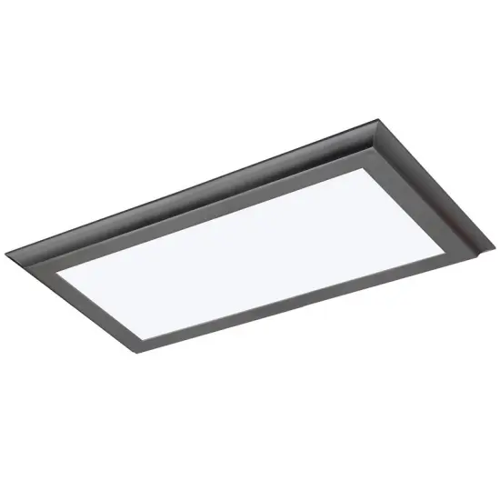 Nuvo Blink Plus 22w LED 12x24in Surface Mount LED Fixture - Gun Metal - 3000K {1}