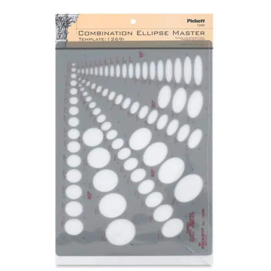 Chartpak Pickett Template - 1269i Combo Ellipse Master {1}
