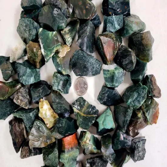 Moss Agate Crystals - Rough Stones Bulk {4}