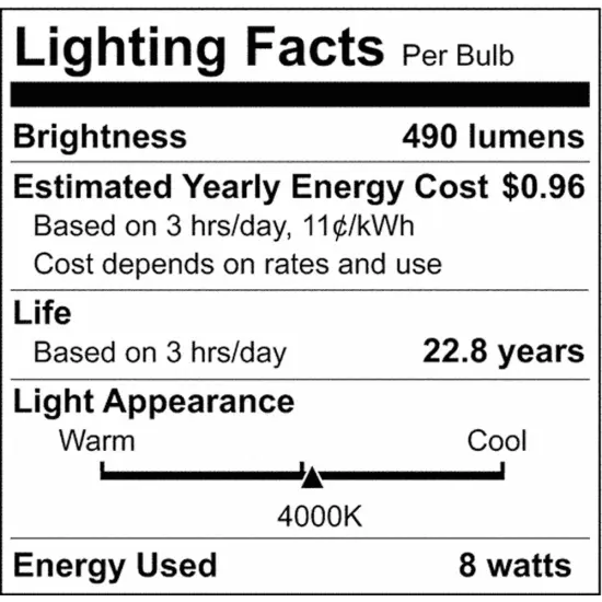 Satco 8w LED MR16 Expanded Line 4000K 15 Degrees Beam GU5.3 Base 12v - 75w-equiv {2}