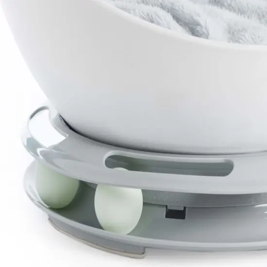 Plastic Bowl Shaped Sleeping Bed House Cat Cave Lounge with Ball Toy {5}