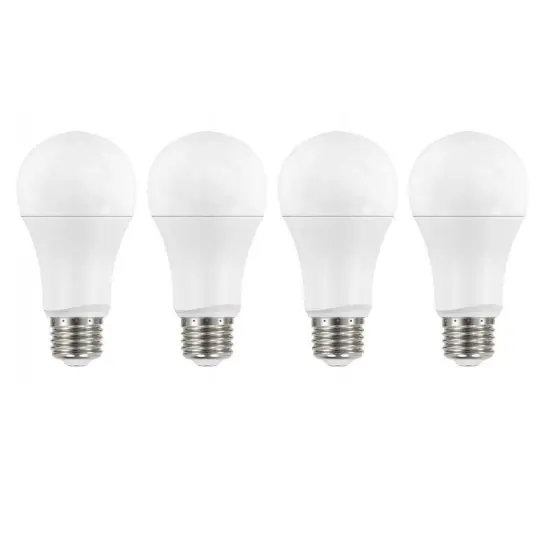 4Pk - Satco 14w 120v A19 LED E26 Base 1600L 3000k Soft White - 100W Equiv {4}
