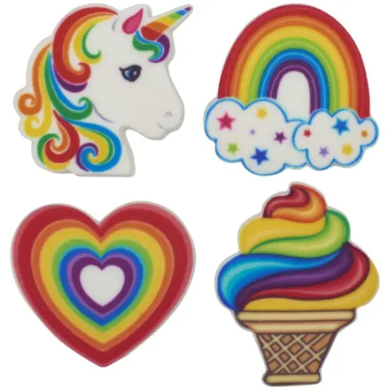 Rainbow Collection Sweet D&eacute;cor&reg; Edible Decorations 12ct {1}