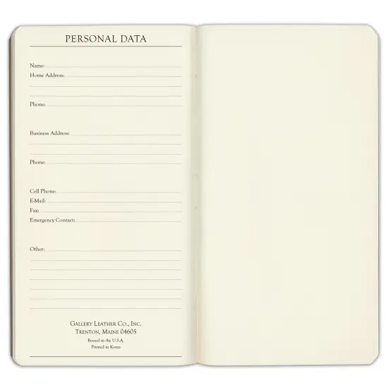 Pocket Notes Leather Journal by Gallery Leather - 6"x3.25" Freeport Copper {6}