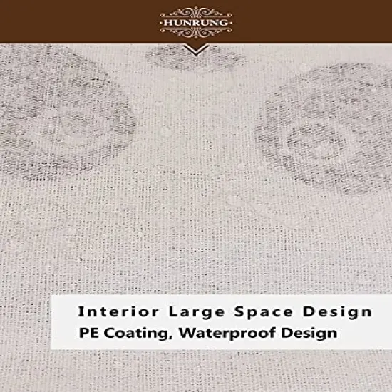 HUNRUNG Rectangle Storage Basket Cute Canvas Organizer Bin for Pet/Children Toys, Books, Clothes Perfect for Rooms/Playroom/Shelves (Panada) {3}