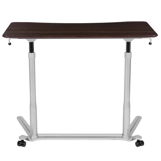 Emma and Oliver Sit-Down, Stand-Up Ergonomic Computer Desk - Standing Desk Black {8}