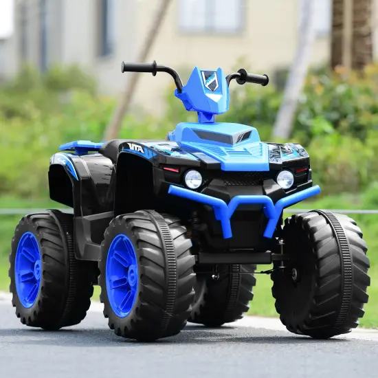Costway 12V Kids 4-Wheeler ATV Quad Ride On Car w/ LED Lights MusicUSB {2}
