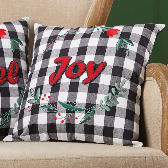 HerrschnersJoyful Tidings Pillow Cover Punch Needle Kit Multi {1}