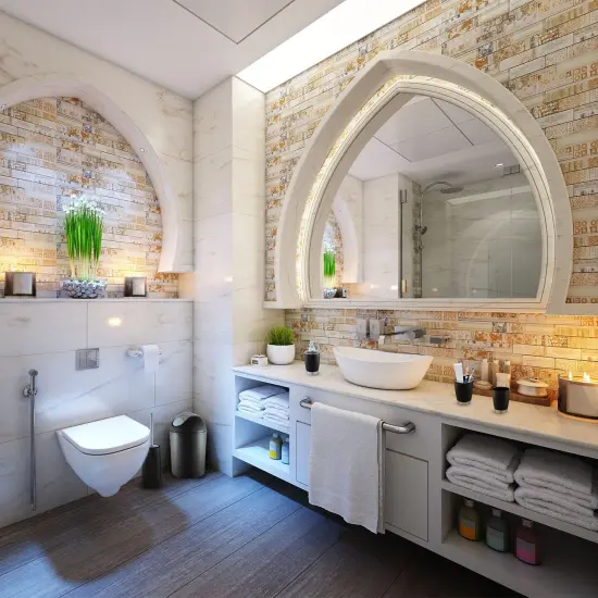 Eggracks 6 Pcs Bathroom Accessories Set including Soap Dispenser | Toothbrush Holder | Tumbler | Soap Dish | Toilet Cleaning Brush and Trash Can Black {6}