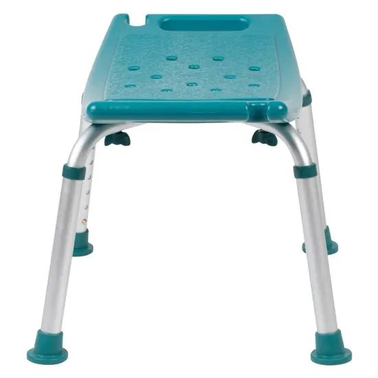 Emma and Oliver Tool-Free 300 Lb. Capacity, Adjustable Bath & Shower Chair w/ Non-slip Feet Gray {9}