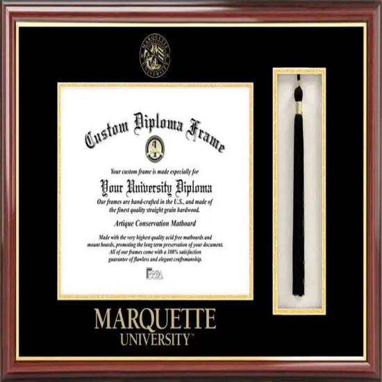 Marquette University 12w x 9h Tassel Box and Diploma Frame {1}
