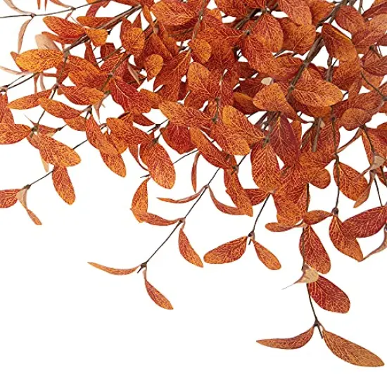 6 Pcs Artificial Eucalyptus Stems Fall Eucalyptus Leaves Fall Decorations with Fall Leaves for Office and Home Artificial Plants for Floral Arrangement {2}