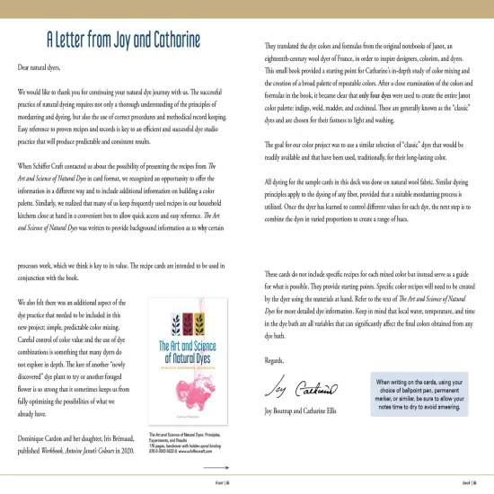 The Studio Formulas Set for The Art and Science of Natural Dyes {3}