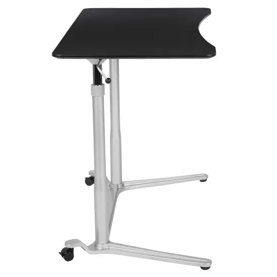 Emma and Oliver Sit-Down, Stand-Up Ergonomic Computer Desk - Standing Desk Black {5}
