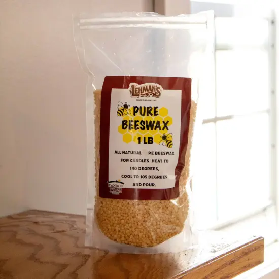 Lehman's Candle Making Beeswax, All Natural, Yellow Pellets, 1 Pound Bag {4}