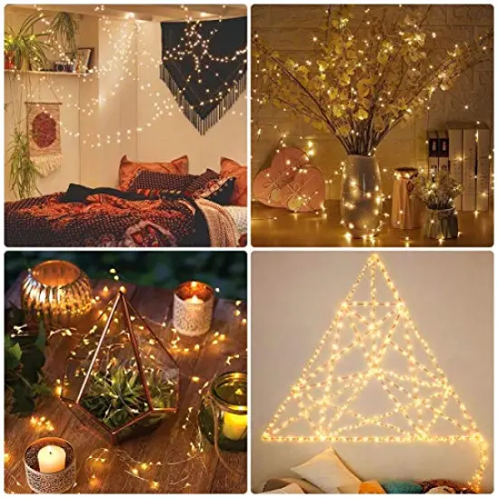 20 Pck LED Fairy Lights Battery Operated String Lights [20 Pack], 7.2ft 20 Mini LED Lights Battery Powered White Twinkle Lights | Waterproof Copper Wire Lights Firefly Lights Mason Jars, Warm White {3}