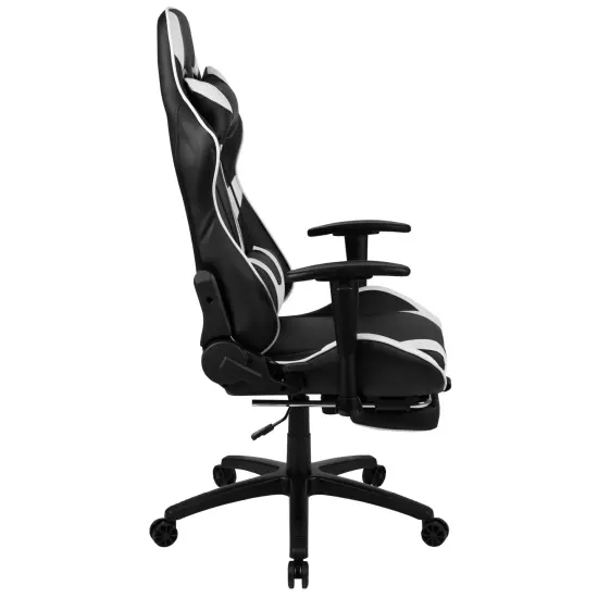 Emma and Oliver Z300 Gaming Racing Office Ergonomic PC Chair with Reclining Back and Footrest Black {5}
