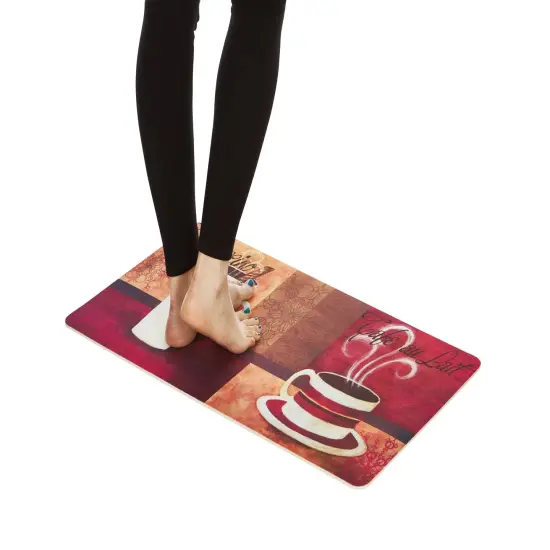 2-Pack Premium Comfort Kitchen Mats (Cafe Moderno Dahlia) {2}