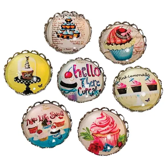 My Big Toe Designs Hello Cupcake Needle Minders Accessory Multicolor {1}