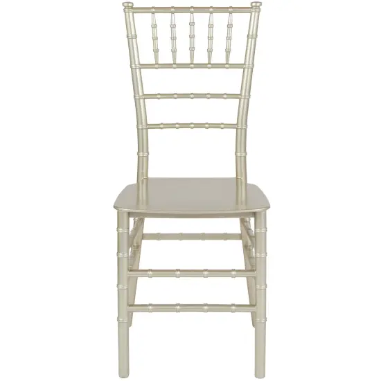 Emma and Oliver Resin Stacking Dining Chiavari Chair Champagne {3}