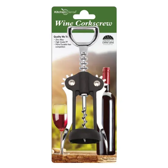 Black Wing Corkscrew Wine Opener {4}