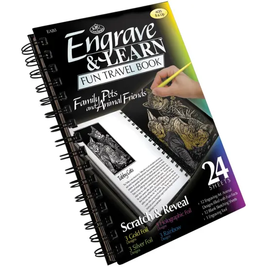 Royal & Langnickel(R) Engraving Art Travel Book-Family Pets & Animal Friends {2}