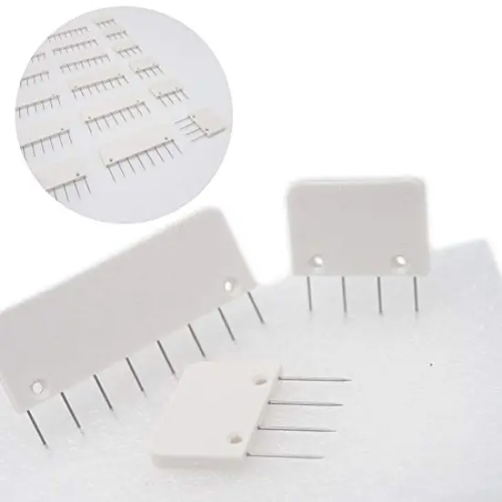 Knit Blocking Pins Kit,Knit Blocking Combs – Set of 25 Combs for Blocking Knitting, Crochet, Lace or Needlework Projects – Extra 100 T-pins – for use with Blocking Mats for Knitting Mat… {3}