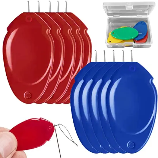 Needle Threader for Sewing Plastic Wire Loop DIY Simple Needle Threader Hand Tool Sewing Tool for Sewing Crafting (5 pcs, Style 1) {1}