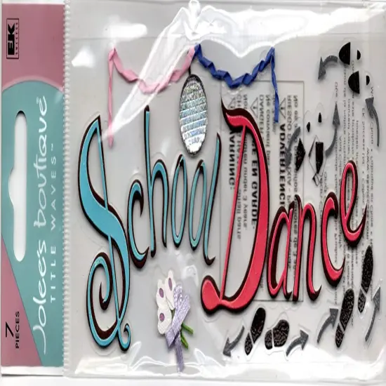 Jolee's Boutique School Dance Title Wave Dimensional Stickers {1}