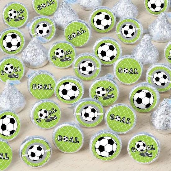 Big Dot of Happiness GOAAAL! - Soccer - Baby Shower or Birthday Party Small Round Candy Stickers - Party Favor Labels - 324 Count {1}