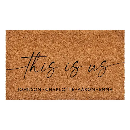 This is Us personalized Doormat {1}
