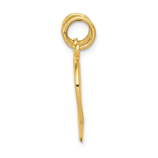 14K Gold Mom & Daughter Breakable Heart Charm Pendant Jewerly 23mm x 18mm {4}