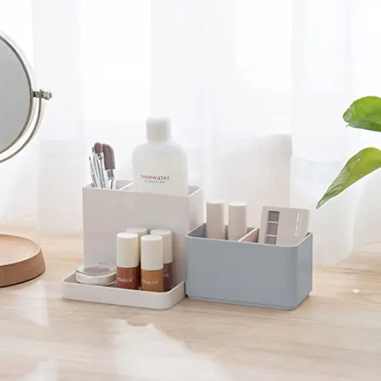 Desktop Storage Organizer Pencil Card Holder Box Container for Desk, Office Supplies, Vanity Table {4}