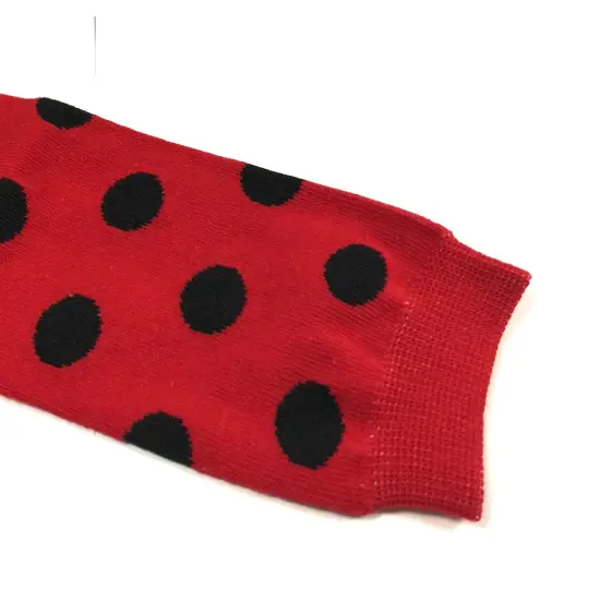 Wrapables Colorful Baby Leg Warmers, Dots Red and Black {2}