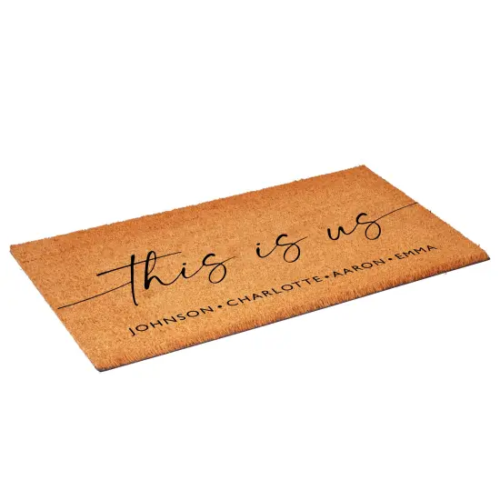 This is Us personalized Doormat {3}