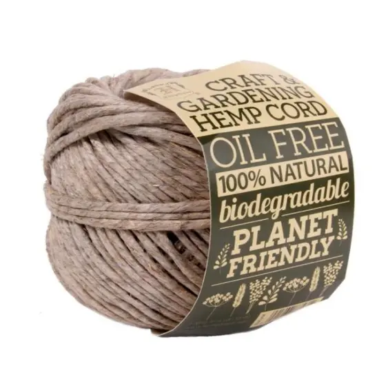 Hemptique Hemp Garden Ball Plant Hanger Eco Friendly Sustainable Naturally Grown Fiber Outdoor Gardening Gift Wrapping Scrapbooking Bookbinding Crafting {2}