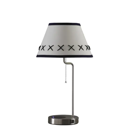 20-Inch Shelby Modern Craft Table Lamp W/ Usb/Charging Station {1}
