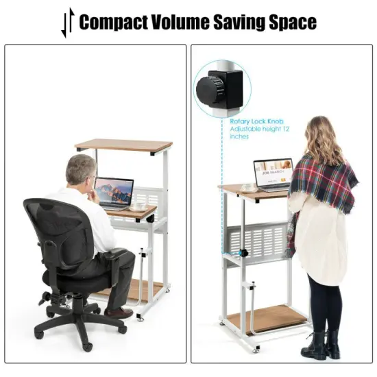 Height Adjustable Stand Up Desk Computer Workstation {4}