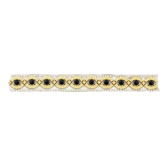 5/8" Tania Rhinestone Iron-On, Versatile Trim, 5-Yard Cut, Multi Colors {1}