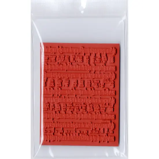 Deep Red Stamps Noel Music Background Rubber Cling Stamp3.1 x 4.1inches {4}