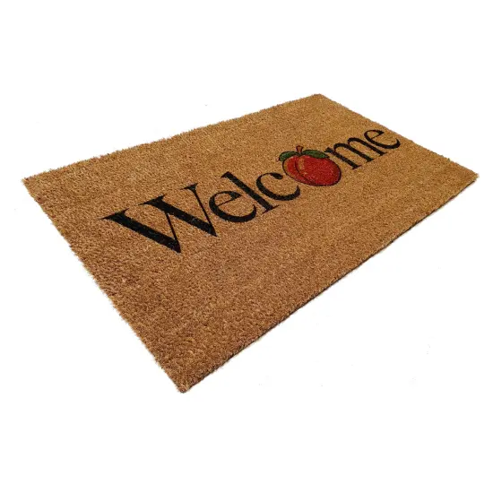 Peach Welcome Doormat {3}