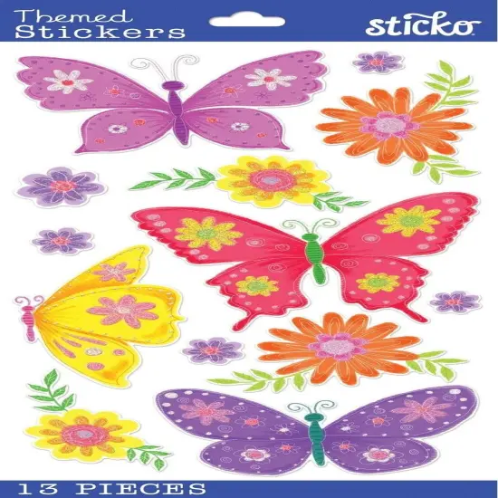 Sticko Paper Butterflies Stickers {1}