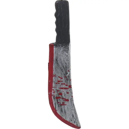 Psycho Killer Costume Accessory Bloody Toy Machete Knife {1}