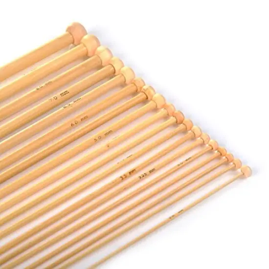 36 PCS Bamboo Knitting Needles Set (18 Sizes From 2.0mm to 10.0mm) {5}