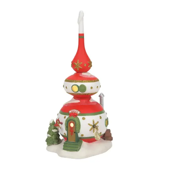 Department 56 Department 56 North Pole Lighted Christmas Finny's Ornament House #6009833 Red {1}