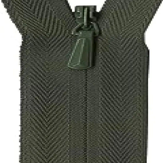 YKK Unique Invisible Zipper, 9", Olive {1}