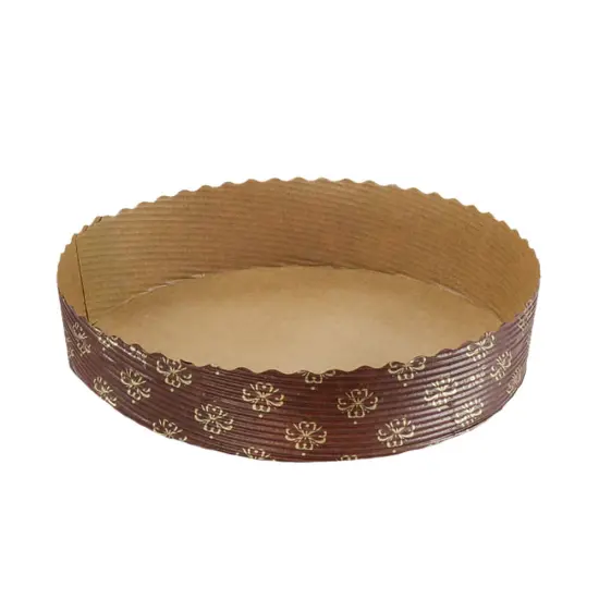6 1/8" Round Paper Cake Pan, 6-pack {1}