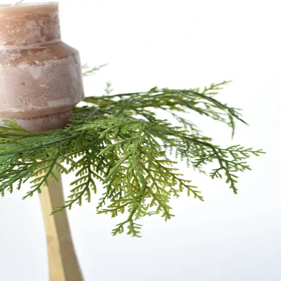 14" Faux Cedar Candle Ring (Fits up to a 3" Pillar Candle) CR1 {2}