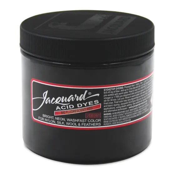 Jacquard Acid Dye - Fluorescent Red, 8 oz {1}